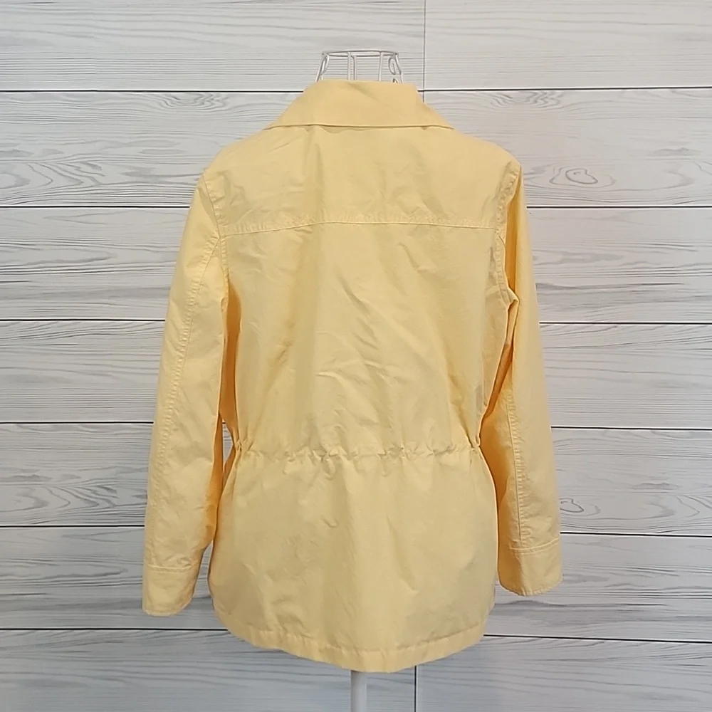 Liz Golf Windbreaker Light Yellow Women's Utility Jacket - Size M